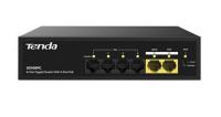 TENDA SG106PC 6 Port 4 Port Poe+ 10/100/1000 Mbps + 2 Port Uplink Switch Çelik Kasa Rack Mount 4+2